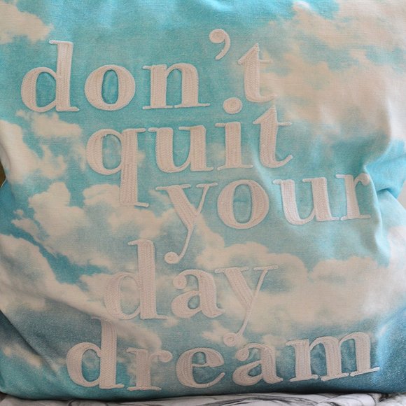 Chapters Don't Quit Your Day Dream Pillow - Picture 3 of 3